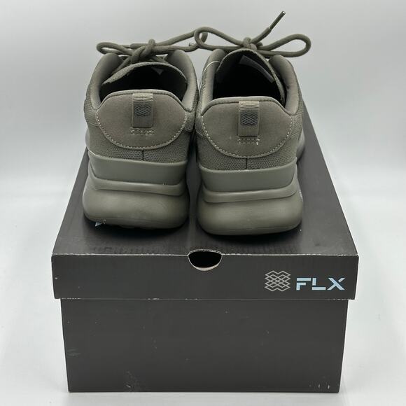 NWT FLX Tarmac Green Dynamic Knit Air Foam Training Dart Sneakers Mens Size 9.5 - Picture 5 of 15